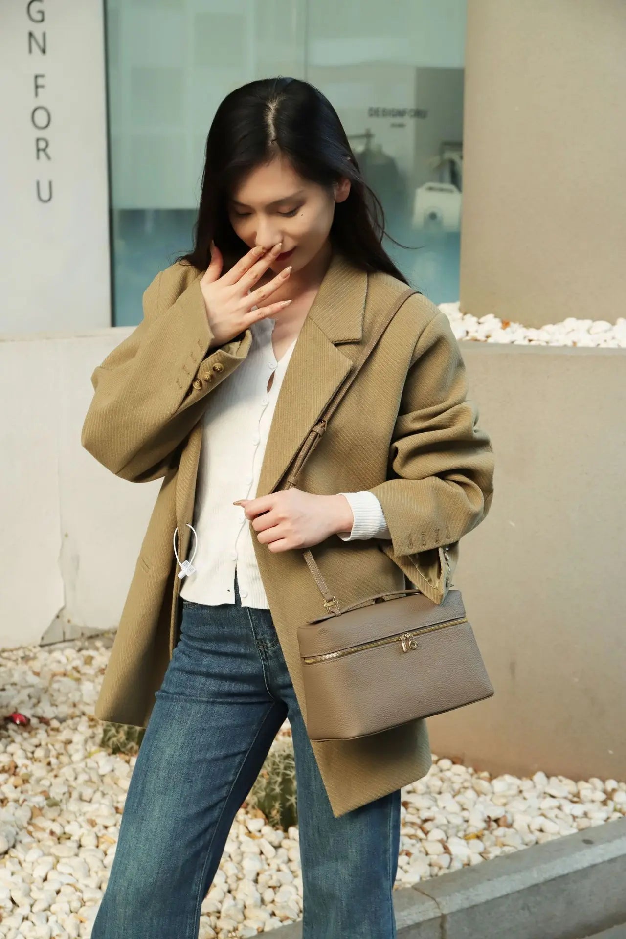 MENDY Women's Bag Handbag Shoulder Bag Crossbody Bags Lunch Box Luxury Designer Genuine Leather LP27 Large Cross Hand-held Cluth