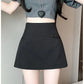 Skirt Pants Skirt Female Spring and Summer New High-waisted Thin A Word Skirts Pants Open Fork Package Hip Business Skirt
