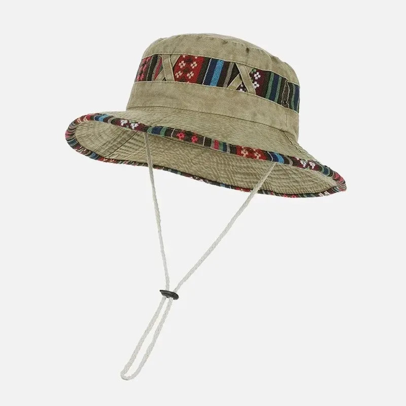 Summer New Bucket Hat For Men Fisherman Cap Fishing Outdoor Sunshade Big Brim Panama Hat Sunscreen Riding Hiking Suncreen Sunhat
