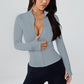 Women's summer slimming sports jacket thin outdoor running quick-drying sun-protective clothing yoga training and fitness top