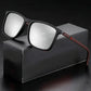Classic Square Men's Sunglasses Comfortable Lightweight Black Frame Glasses Ideal for Travel Photography Gifts