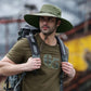 2025 New Fashion Summer Bucket Hat Cowboy Men Outdoor Fishing Hiking Beach Hats Mesh Breathable Anti UV Sun Cap Large Wide Brim