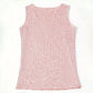 Women‘s Summer Fashion Deep V Neck Sequined Tank Top Stylish Sleeveless Polyester Top Sparkly Club Party Vest Blouses