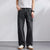 KSTUN 2026 Spring Men's Loose Straight Jeans Wide Leg Vintage Grey Cargo Pants Male Streetwear Trousers Multi-pockets Designer