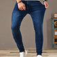 2025 Spring New Mens Slim Fit Classic Skinny Jeans Casual Street Style Casual Mens Skinny Jeans Male Slim Fit Pencil Denim Blue