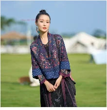 2026 chinese sexy nightclub dress improved cheongsam flower print qipao dress+shorts set hotel spa work dress beauty uniform