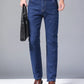 New Men Light Luxury Stretch Slim Fit Pants Comfortable Soft Business Fashion Straight Casual Denim Trousers Male Brand Clothing