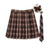 Women Summer Plaid Pleated Skirt With Necktie Bowtie Korean Jk Skirt Uniform Japanese School Preppy A Line Mini Skirts