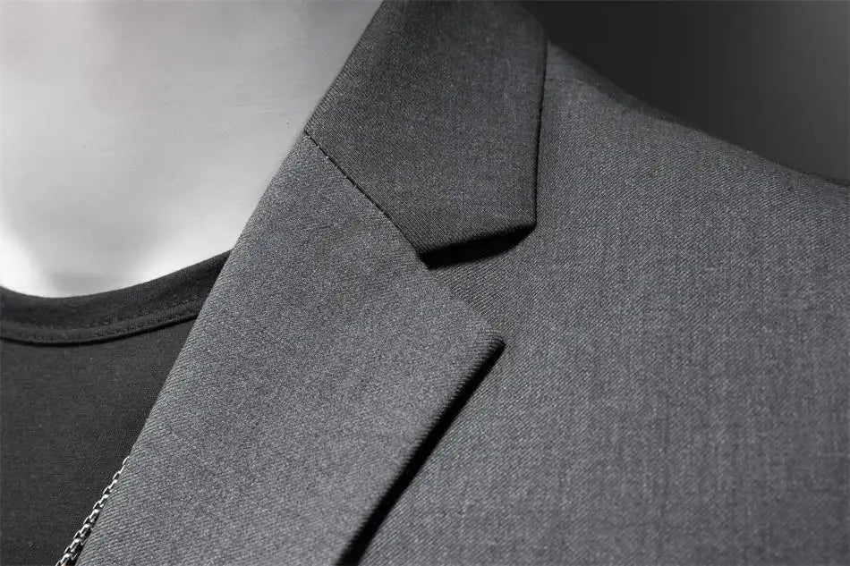 Boutique Fashion Solid Color High-end Brand Casual Business Men's Blazer Groom Wedding Gown Blazers for Men Suit Tops Jacke Coat