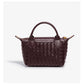 Handwoven single-shoulder small dumpling bag, fashionable bucket bag, new simple ladies crossbody lunch box bag, small tote bag