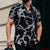 2026 New Men's Short-Sleeve Shirt, Stylish Color-Blocked Irregular Pattern Print Shirt, Outdoor Casual Hawaiian Shirt, XS-6XL