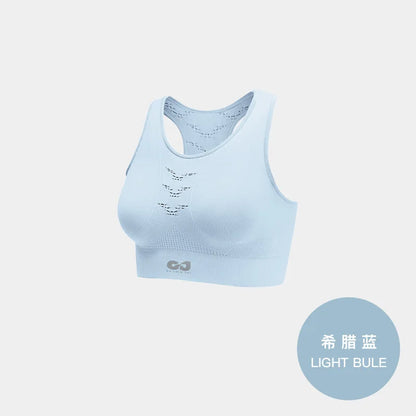 Women's Sports Bra Yoga Tank Tops Backless Fitness Workout Tops Push Up Running Vest Moisture Wicking Breathable Athletic Shirts