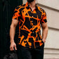 2026 New Men's Short-Sleeve Shirt, Stylish Color-Blocked Irregular Pattern Print Shirt, Outdoor Casual Hawaiian Shirt, XS-6XL