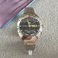 automatic mechanical unisex Orient watch with large rotating dial, fully functional stainless steel Japanese movement