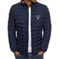 Men's lightweight warm jacket, casual horizontal stripes, high-quality jacket, 2026 fashionable jacket
