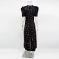 TARUXY Sexy Hollow Lace Dress Women's Fashion Short Sleeve Elegant High Waist Slim Print Dress Summer Party Club Clothes Female
