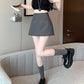 Skirt Pants Skirt Female Spring and Summer New High-waisted Thin A Word Skirts Pants Open Fork Package Hip Business Skirt