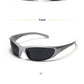 Y2K Silver Sunglasses Color Hollowed Out Future Sense Of Technology Hot Girls Net Red Sunglasses Women Sunglasses Trendy Men