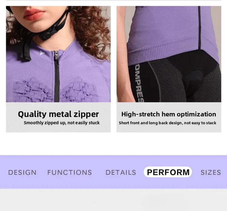 Outdoor Cycling Sports Suit Compression Short Sleeve T-shirt Quick Dry Breathable for Mountain Road Bike