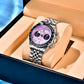 PAGANI DESIGN Men Watches 2026 New Pink BB Panda Dial Chronograph Fashion Luxury Quartz Watch For Men VK64 Movt Waterproof Watch