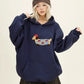 Women Sweatshirt Streetwear Couples Tops Casual Loose Hoodie Autumn Winter Cartoon Dog Embroidery Hooded Pullover