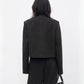 CHIC VEN Fashion Women Woolen Short Coat New Slim Ladies Jacket Female High Waist Middle Pants Sets Spring Autumn 2026