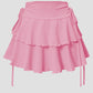 2025 New Solid Color Skirt Women Summer Fashion Outdoor Versatile High Waist Slim Fit Elastic Waist Short Skirt Goods In Stock