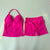 Impact Yoga Set Women Padded Halter Tank Top Scrunch Butt Lifting Gym Shorts Set Summer Sportswear Workout Clothes
