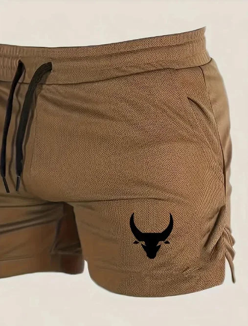 Men's Geometric Pattern Basketball Shorts with Mid Waist Micro Elastic Quick Drying Breathable Sports Pants for Running  Fitness