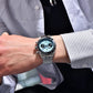 PAGANI DESIGN Men Watches 2026 New Pink BB Panda Dial Chronograph Fashion Luxury Quartz Watch For Men VK64 Movt Waterproof Watch
