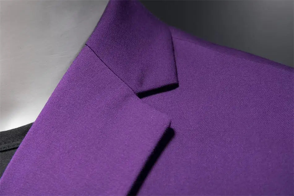 Boutique Fashion Solid Color High-end Brand Casual Business Men's Blazer Groom Wedding Gown Blazers for Men Suit Tops Jacke Coat