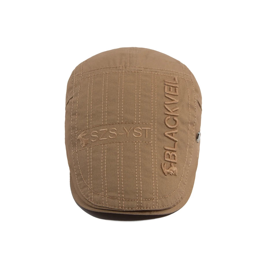 Men Beret Fashion Rabbit Embroidery Flat Caps Spring Summer Visor For Male Fashion Vintage Newsboy Cap Casual Berets Adjustable