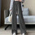 Autumn New Elastic Waist Drawstring Casual Straight Sporty Casual Wide Leg Pants Solid All-Match Basic Trousers Women Clothes