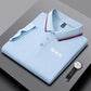 Embroidered New Men's Business Casual Short Sleeved Polo Shirt, Fashionable, Breathable, Comfortable and Versatile Top