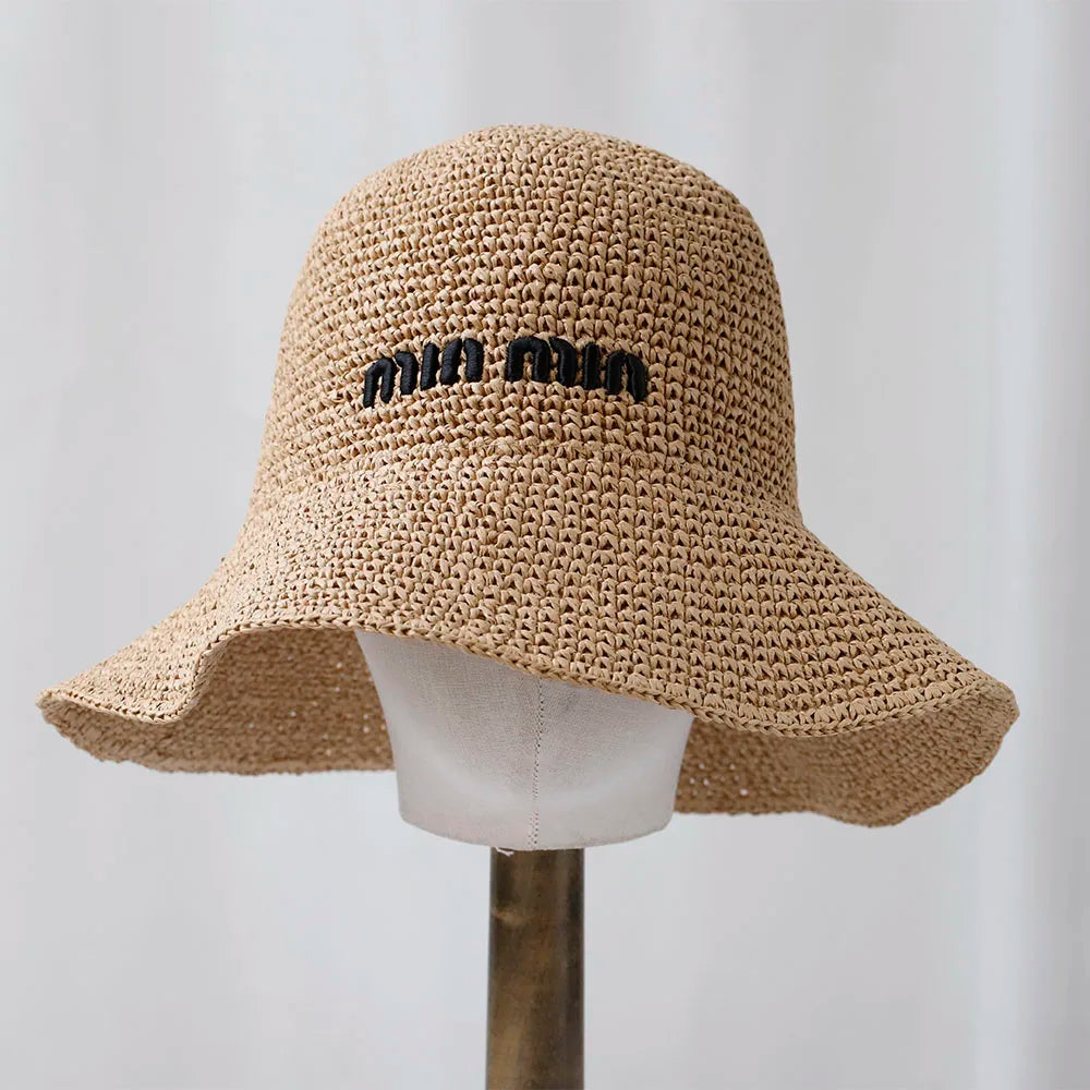NEW Women Sun Hat Wide Large Brim Beach Hats Womens Summer Straw Hat Foldable Sun Hat Chapeau Femme Beach UV Protection Cap