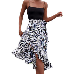 Fashion Women's Zebra Striped Skirt