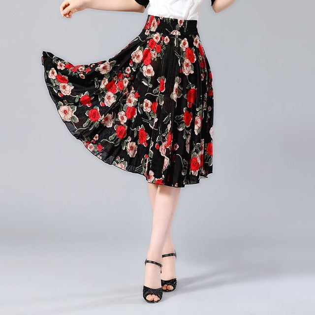 High Waist Elegant Pleated Skirt