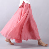 Linen Cotton Long Skirts