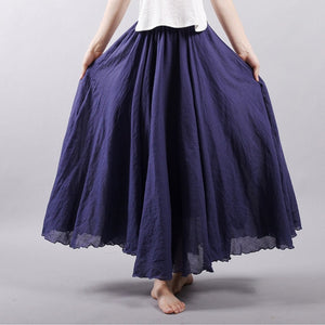 Linen Cotton Long Skirts