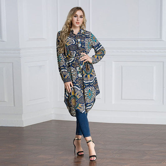 Fashion Women's Long Loose Blouse